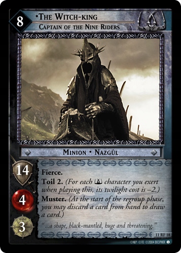 The Witch King, CotNR 11R18 LOTR TCG