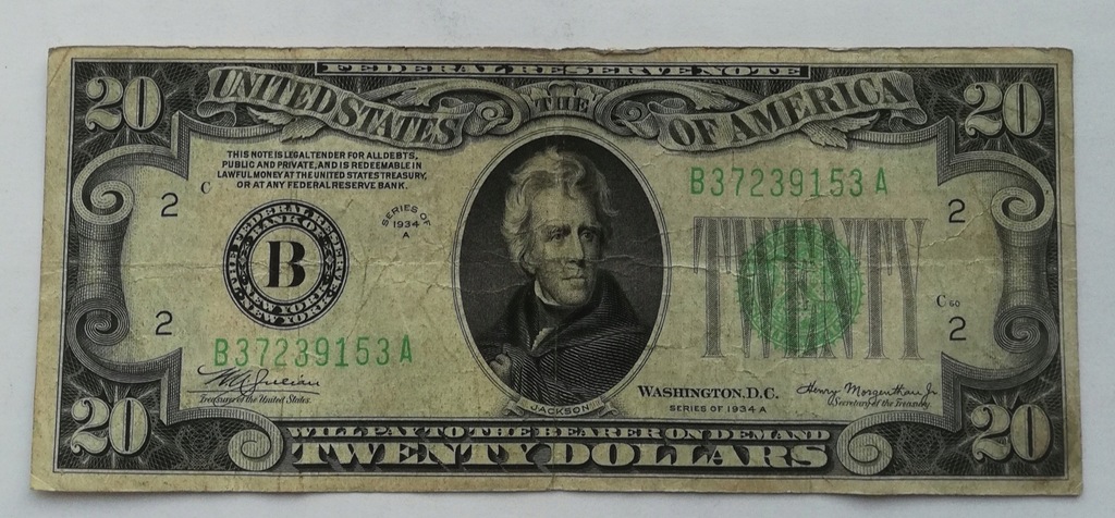 USA 20 dolar 1934