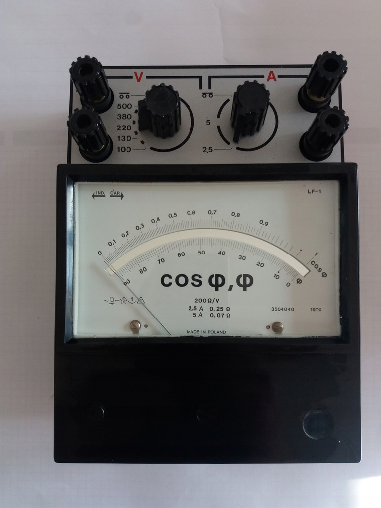 MIERNIK LABORATORYJNY 100-500V COS FI ERA LF-1