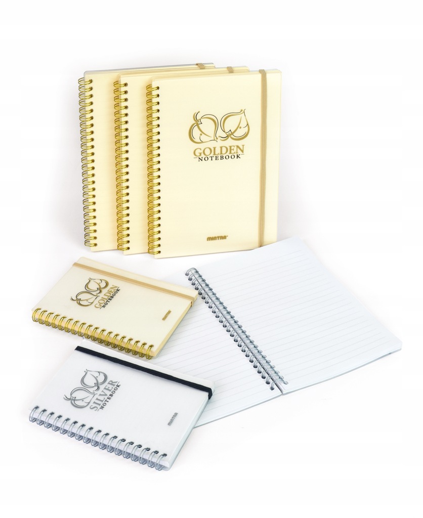 Kołonotatnik GOLDEN&SILVER, format A6, 80