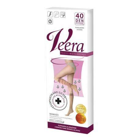 VEERA Podkolanówki 40 den r.1/2 czarny