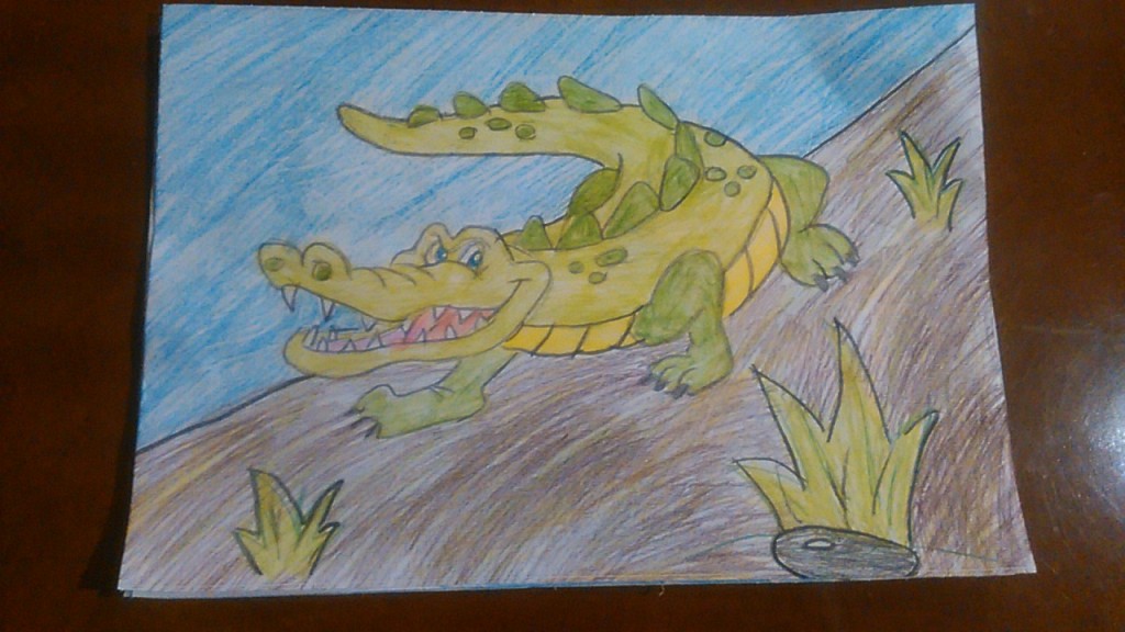 rysunek krokodyl