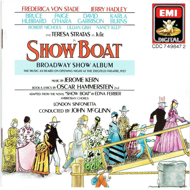 SHOW BOAT Broadway show album {Fre.Von Stade} EMI