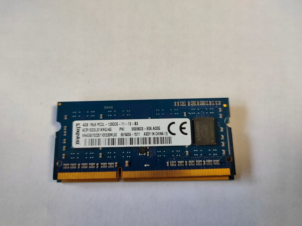 PAMIĘĆ DDR3 1RX8 PC3L 4GB 12800S