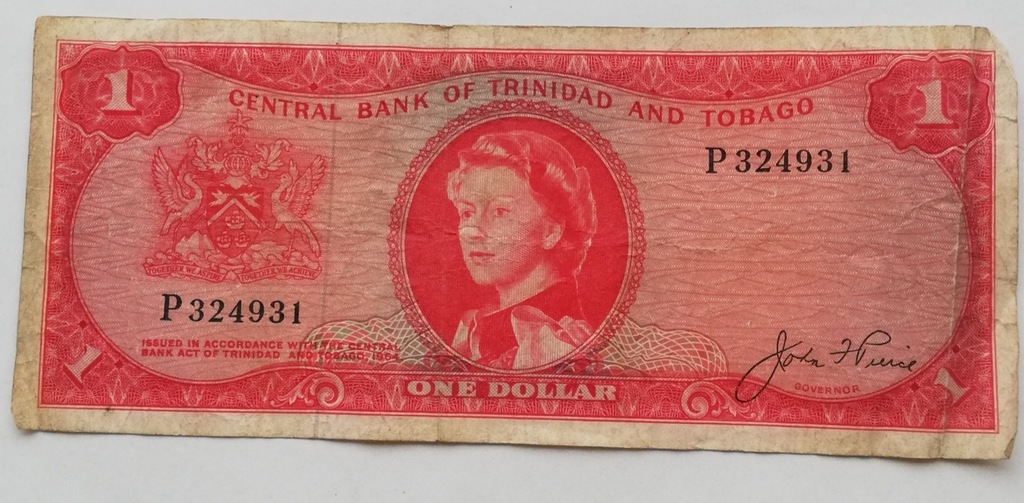 Trinidad and Tobago 1 dolar 1964