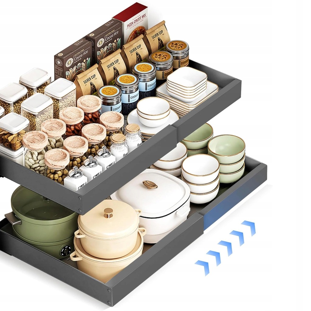 Szuflada kuchenna wysuwana kosz teleskopowa 32-52CM REGULOWANE