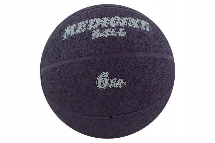 Piłka lekarska gumowa 6 kg - FIOLETOWY