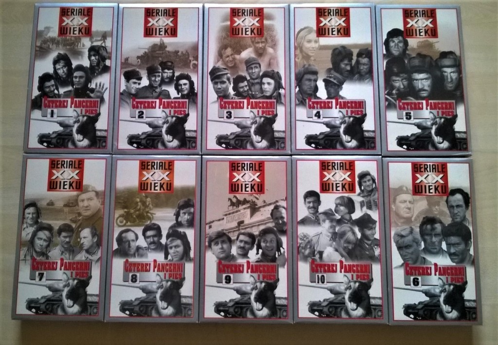 Czterej pancerni i pies - cały serial 10 kaset VHS
