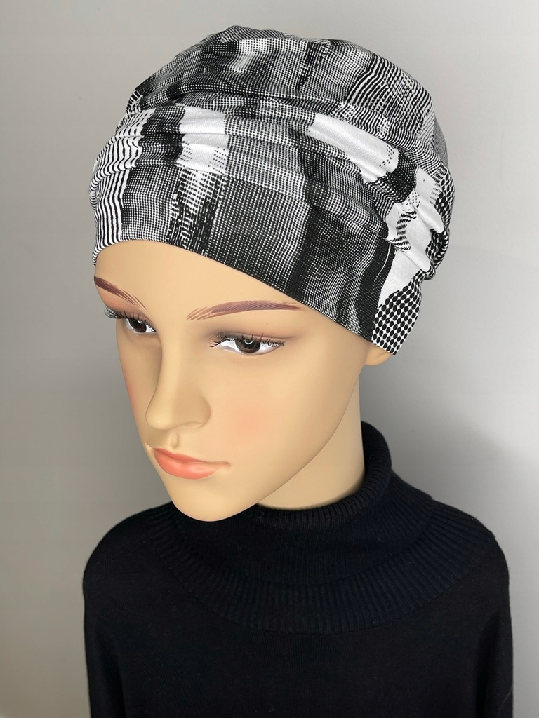 Turban SABRINA - Czarny Print | Wyprzedaż Turbany