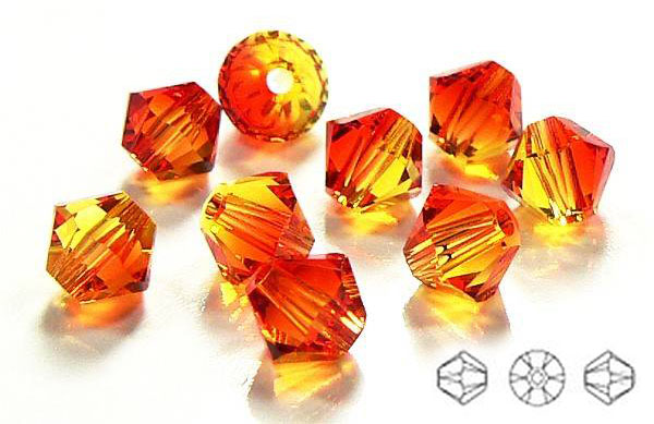 5328 Swarovski Xilion 4mm Fireopal 10szt.