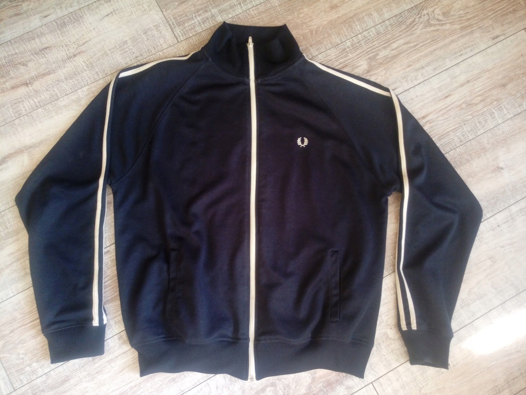 # FRED PERRY # EKSTRA BLUZA NA ZAMEK # GRANATOWA L