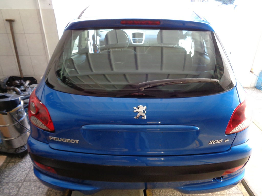 Klapa z szybą tył tylna Peugeot 206 + Plus KGS