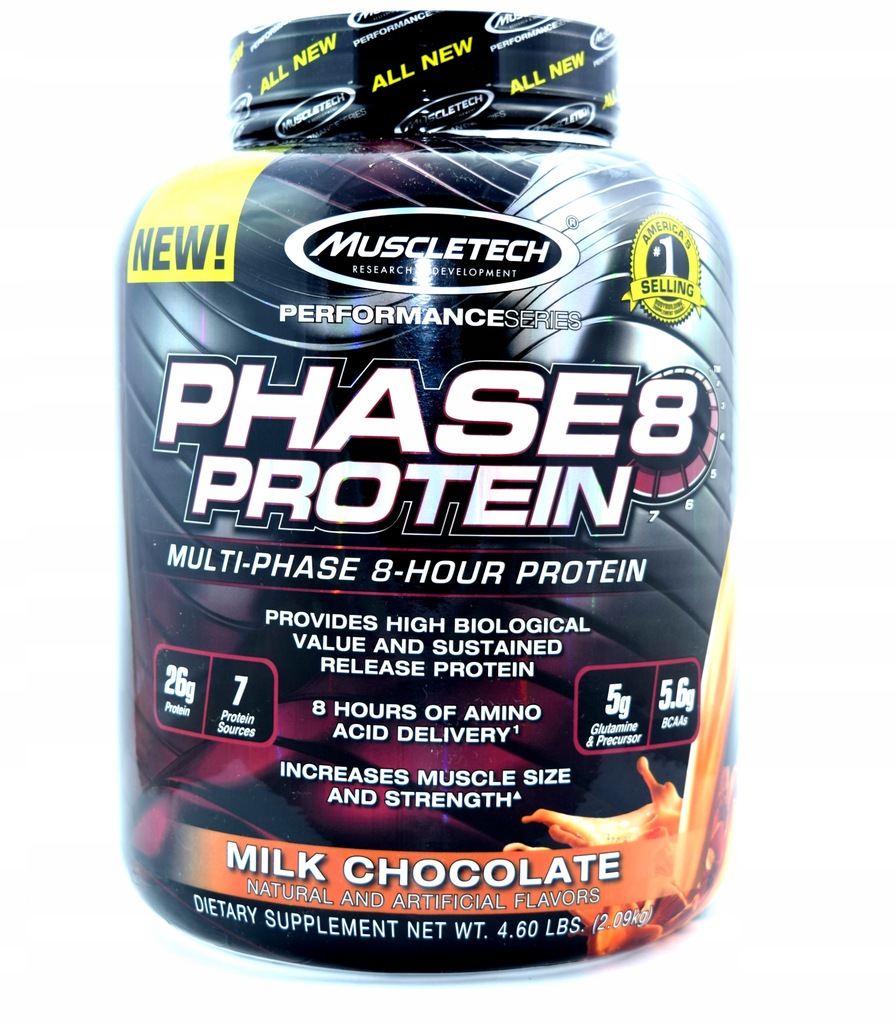 MuscleTech Phase8 2100g PROTEIN BLEND ENZYMY BCAA