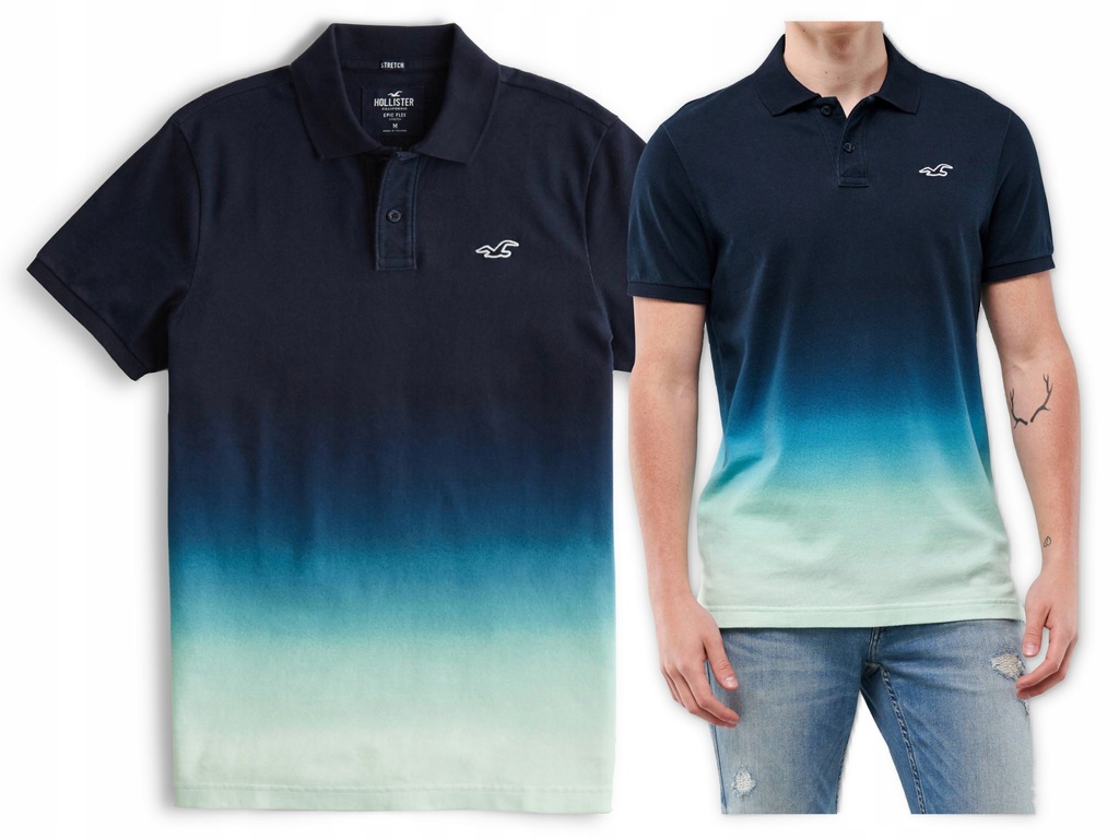 HOLLISTER Abercrombie Koszulka Polo Męska USA M