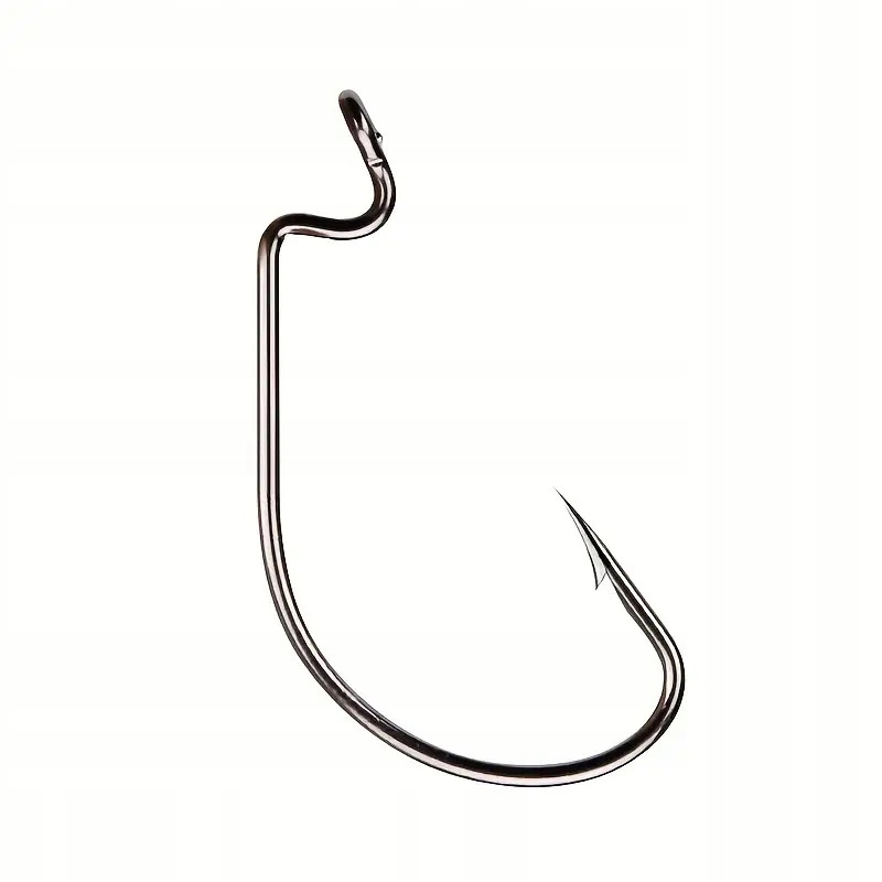 Zestaw 10 szt. Offset Drop Shot nr.1/0# dł. 40mm szer. 18mm (black)