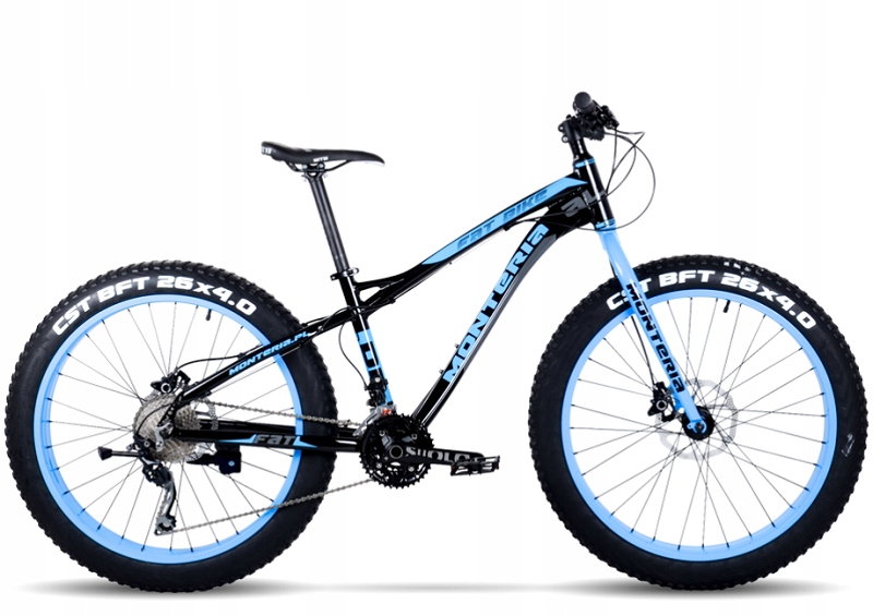 Rower Górski Monteria FatBike 2.0 19" czarny