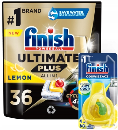 Finish Ultimate do zmywarki lemon 36 szt + zapach