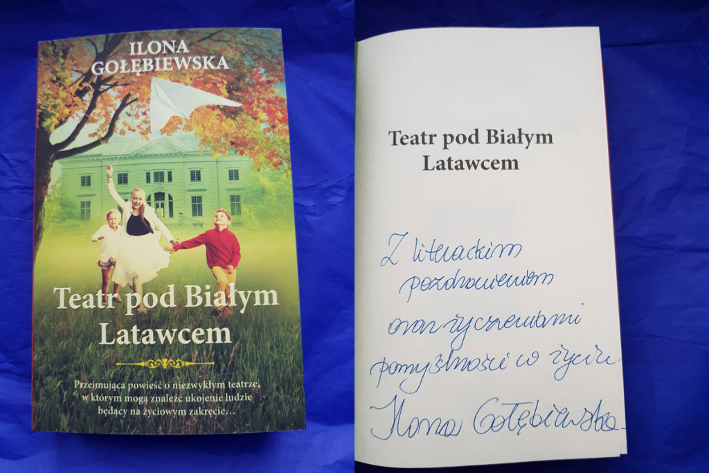 „Teatr pod Białym Latawcem” z dedykacją autorki