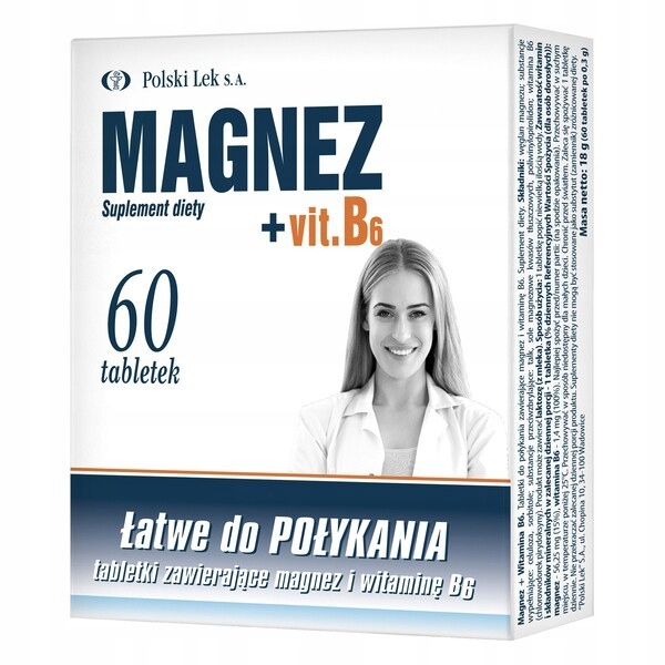 Magnez + Vit.B6 60 tabletek Polski Lek