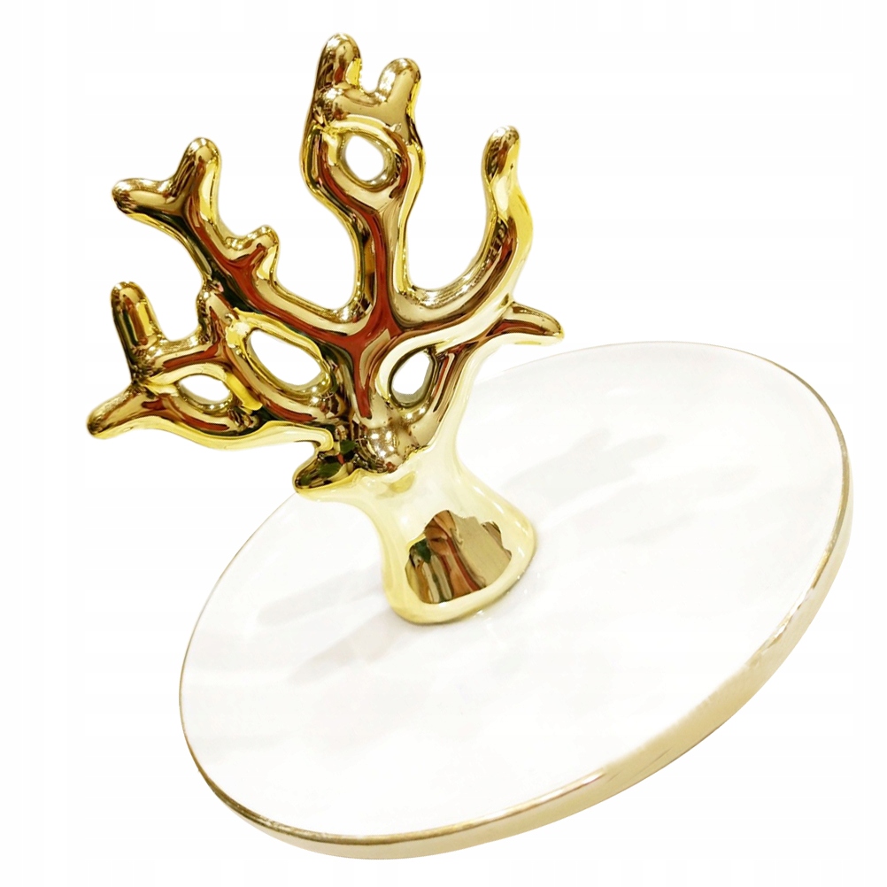 Złoty koral Design Ring Display Rack Jewelry Show