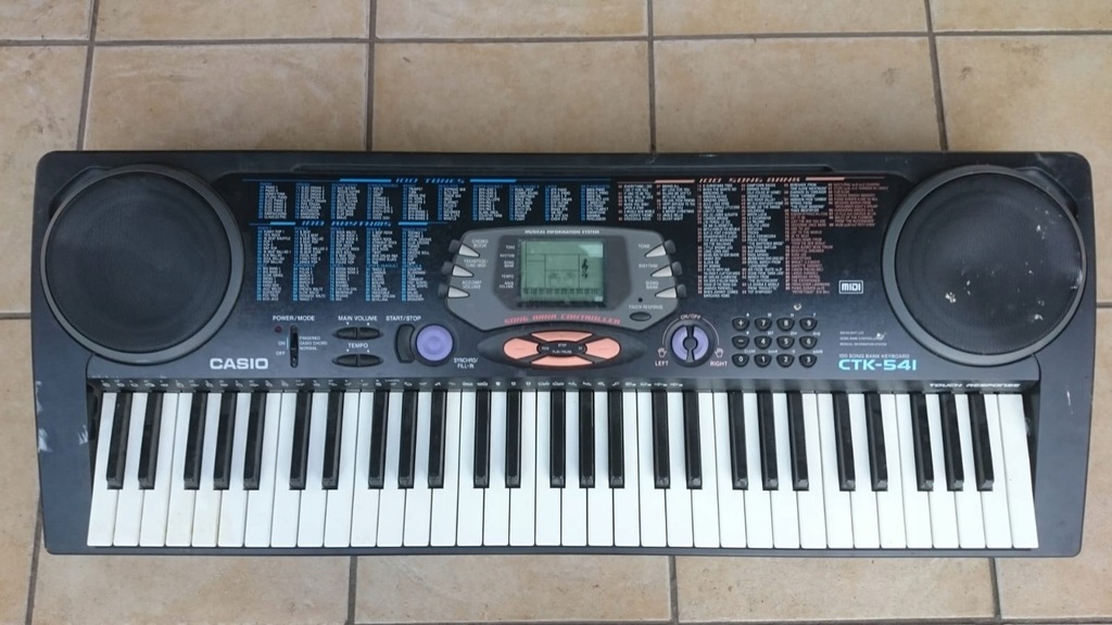 Keyboard Organy Casio CTK 541 LCD midi