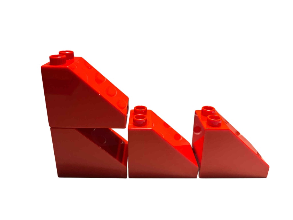 DS NOWE Lego Duplo daszek 4szt czerwony