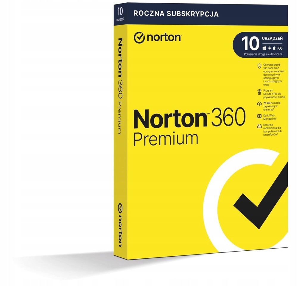 Norton 360 Premium 10 urządzeń VPN 75GB BOX PL