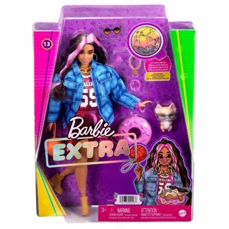 Barbie Extra Lalka + piesek Corgi + akcesoria