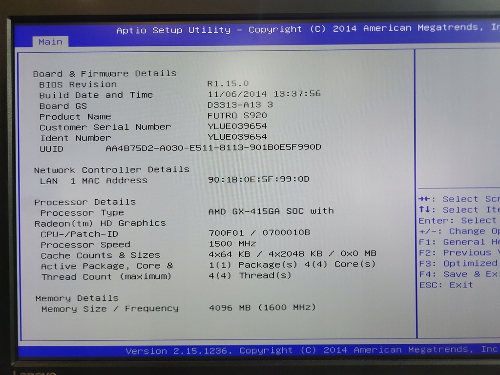 Fujitsu FUTRO S920 AMD GX-415GA (2286337)