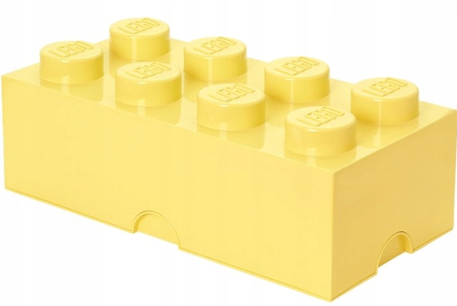 LEGO POJEMNIK KLOCEK 8 PUDEŁKO JASNOŻÓŁTY DUŻY 50 cm