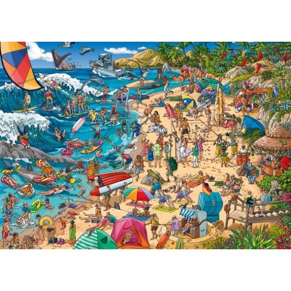 Puzzle Heye Tanck Zwariowana plaża 1000 el.