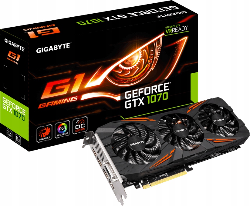 Купить Gigabyte GeForce GTX 1070 G1 GAMING 8 ГБ гарантия: отзывы, фото, характеристики в интерне-магазине Aredi.ru