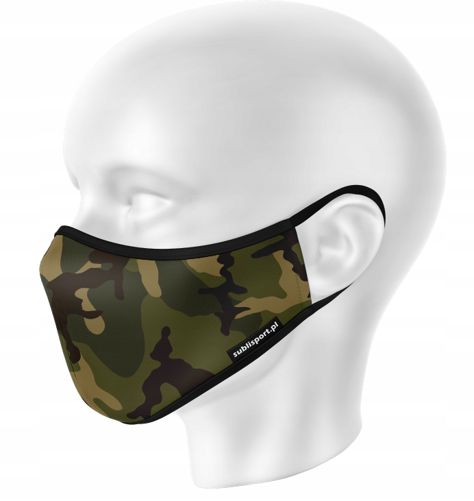 Maska na twarz, Antybakteryjna, 2warstwy,L/XL HIT