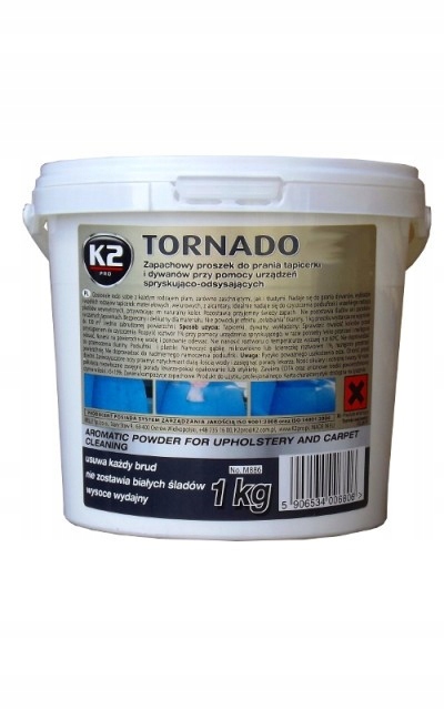 K2 TORNADO PROSZEK - PRANIE TAPICERKI DYWANÓW 1KG