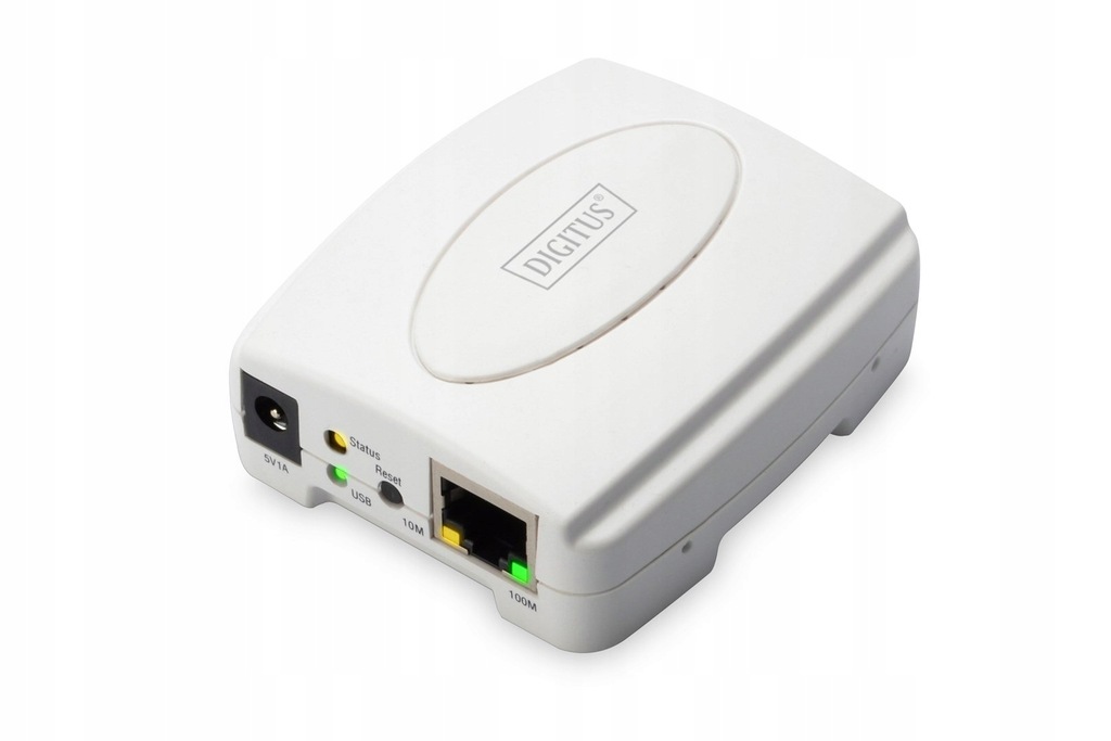 DIGITUS SERWER WYDRUKU LAN 1XUSB 2.0 1XRJ45 FAST E