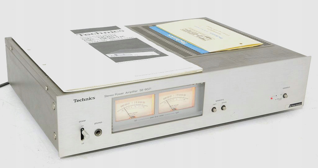 テクニクス パワーアンプSE-9021A Technics21A動作品 Technics/Panasonic SE-9021A (21A) SpecTechnics / Panasonic
