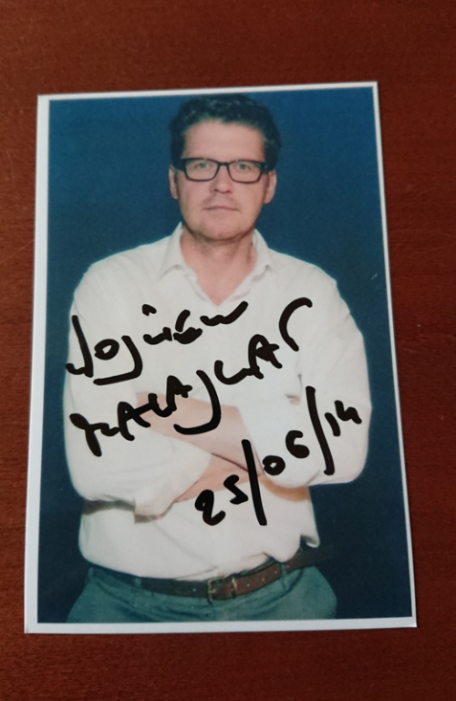 Zdjęcie WOJCIECHA MALAJKATA z autografem