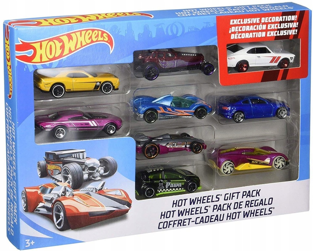 Hot Wheels Samochodziki Zestaw 9 Autek Pojazdy