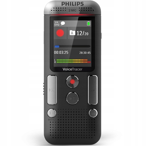 A4 Dyktafon cyfrowy + słuchawki Philips DVT2510