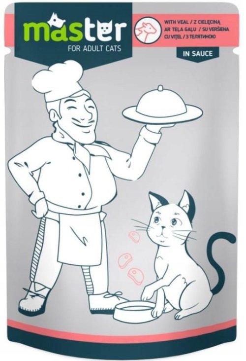 Master Cat | Karma mokra dla kota | Cielęcina 80g