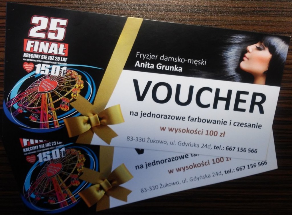 voucher na czesanie i farbowanie