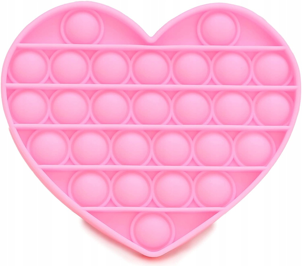 Push Bubble Pop It Fidget Sensory Toy Heart