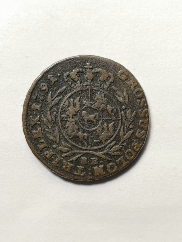 Polska 3 grosze, 1791 Trojak Stanisław August Poniatowski