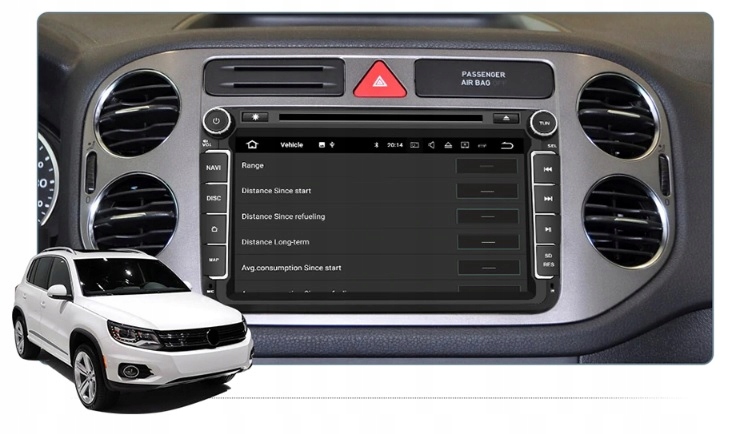GPS 8" Radio Nawigacja Android 9 VW TIGUAN 7626992547