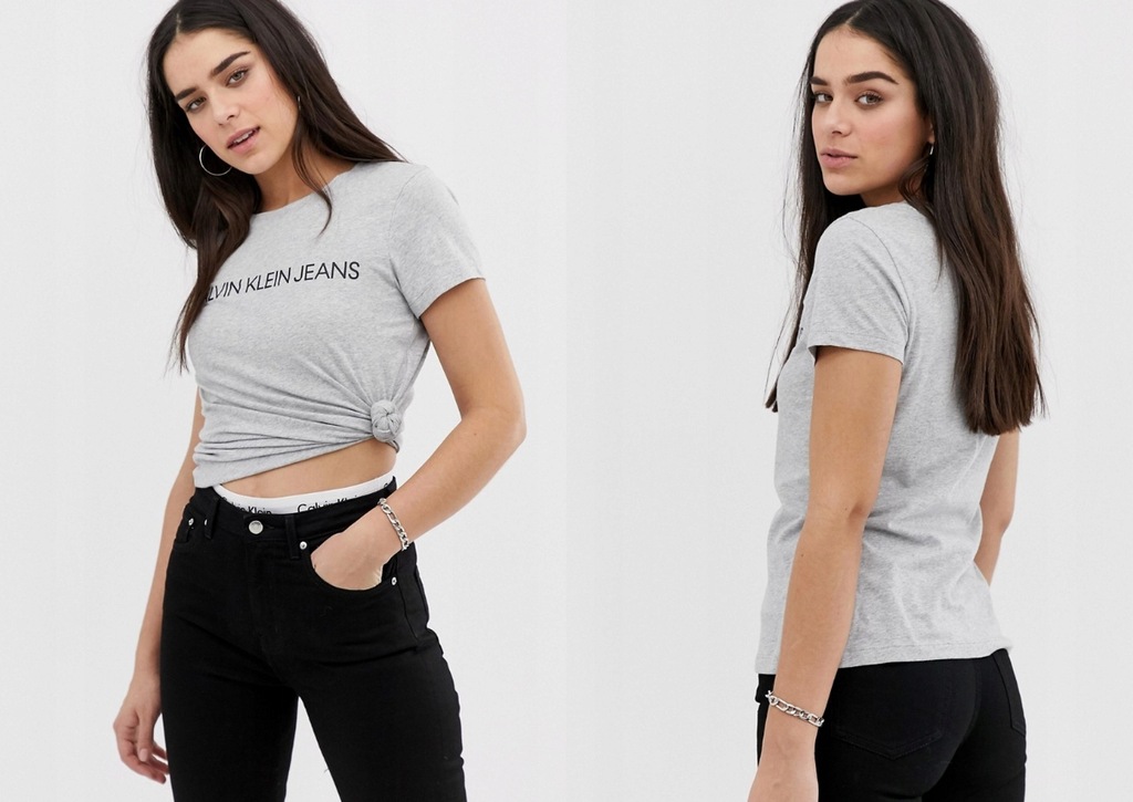 CALVIN KLEIN JEANSKLASYCZNY T-SHIRT Z LOGO S