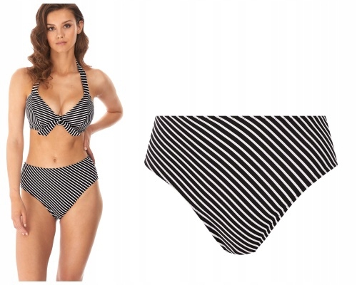 M Freya Beach Hut black figi high waist do stroju