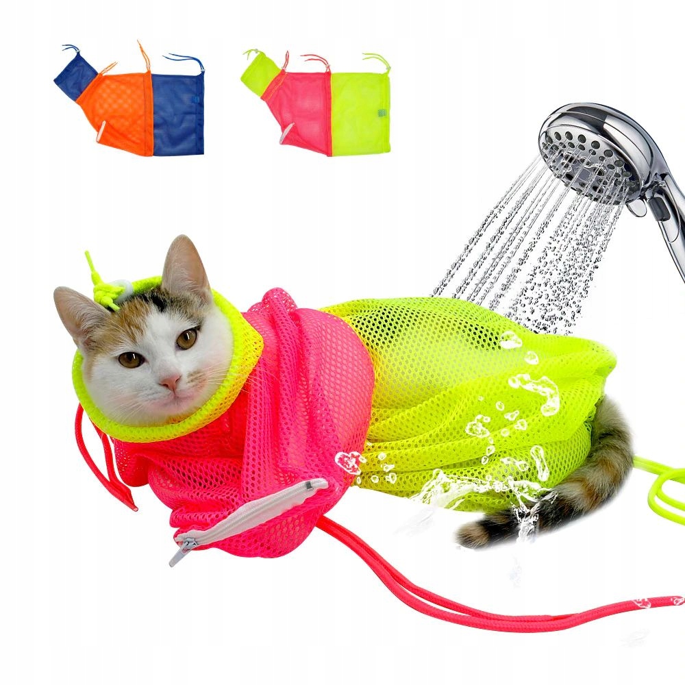 Siatka kąpielowa torba kota regulowana dla kotów