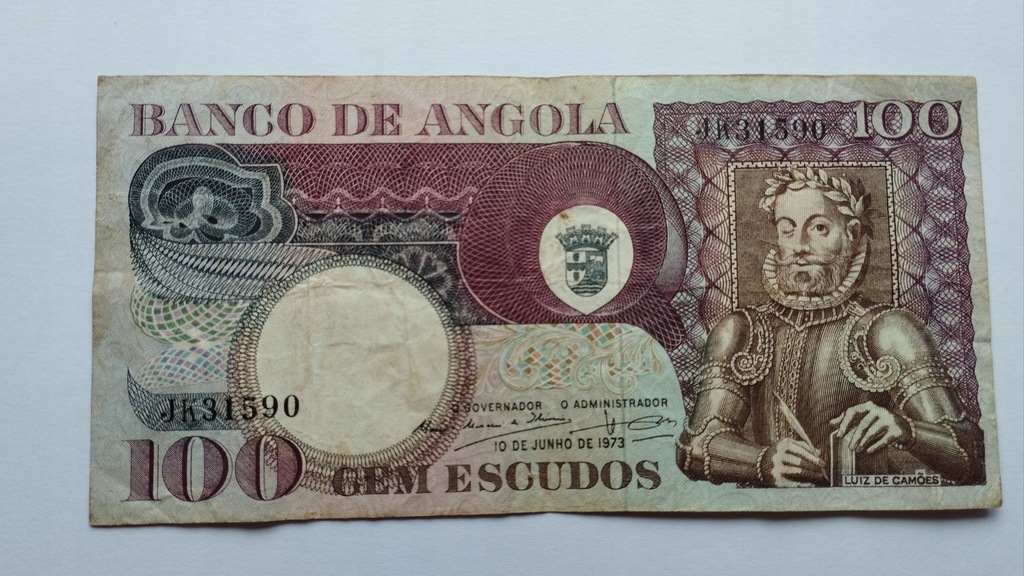 100 eskudo 1973 Angola st.3