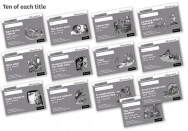 Read Write Inc. Phonics: Grey Set 7 Core Black & White Storybooks (Pack of
