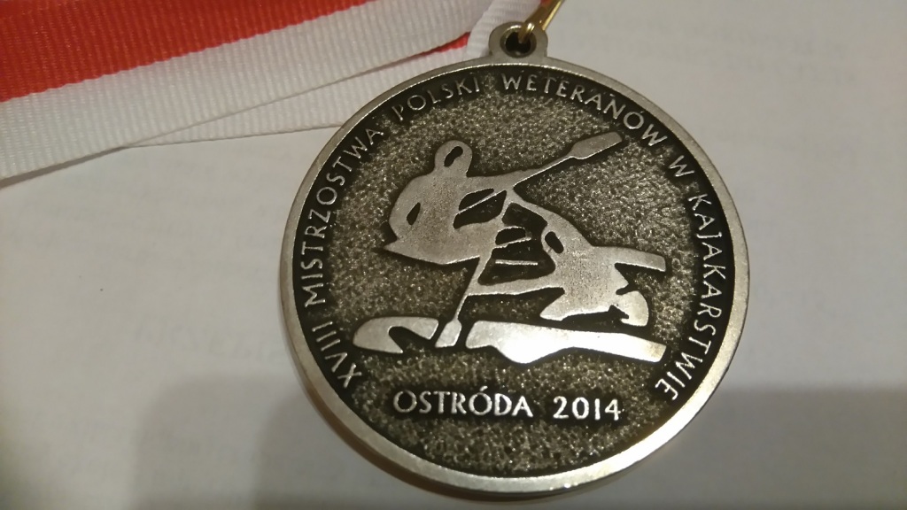 Medal  Mistrzostw Polski Weteranów w Kajakarstwie